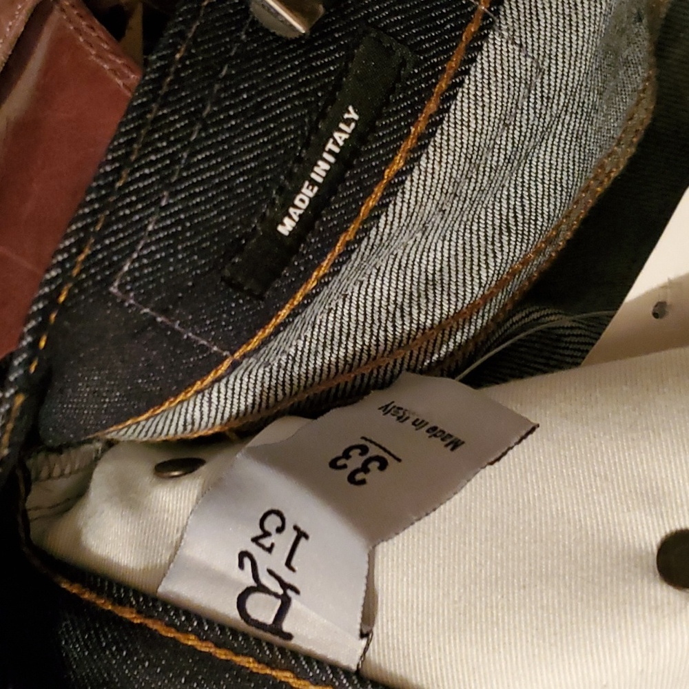 Sz 33 NWT $795 R13 The Ian drop crotch jeans - Picture 8 of 9